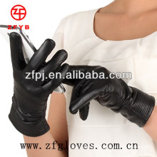 New lady screen-touch leather gloves